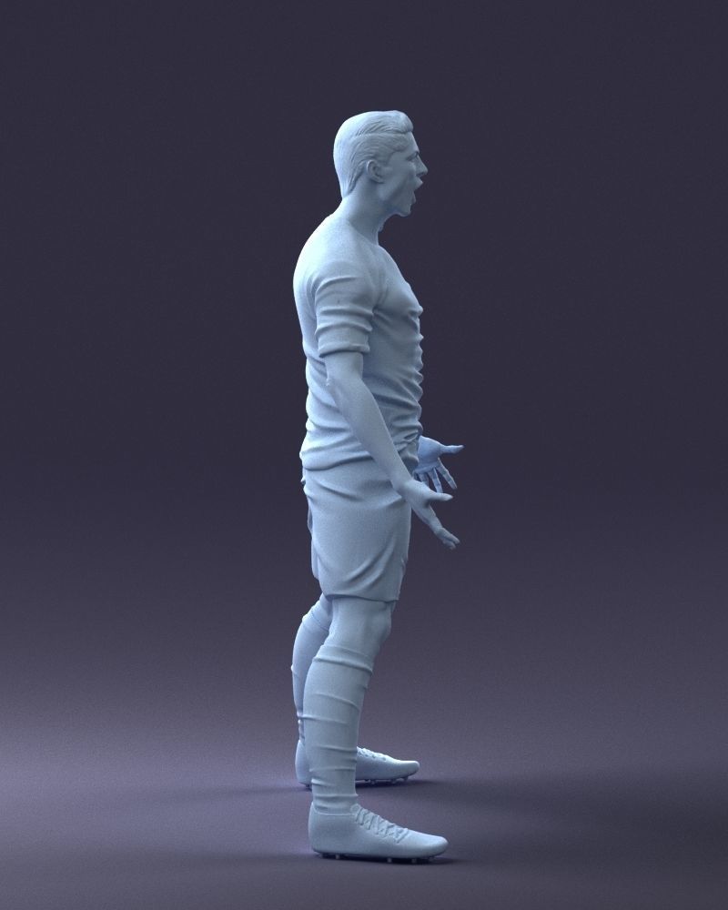 000226 Soccer Player in Celebration Pose 1123 3dp 3D print model_13