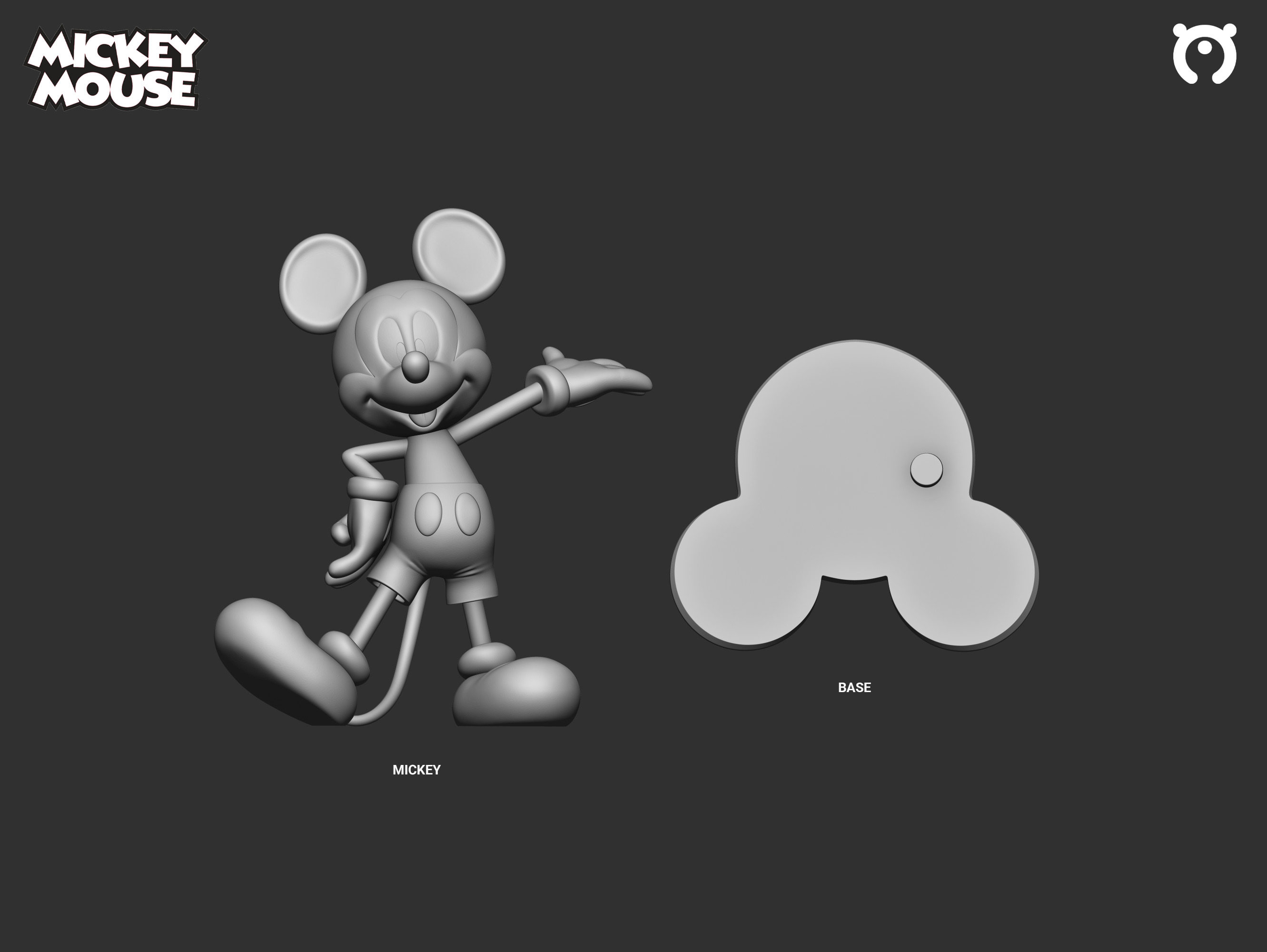 MICKEY MOUSE 3D print model_3