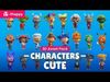 Cute Characters Low-poly 3D model_1