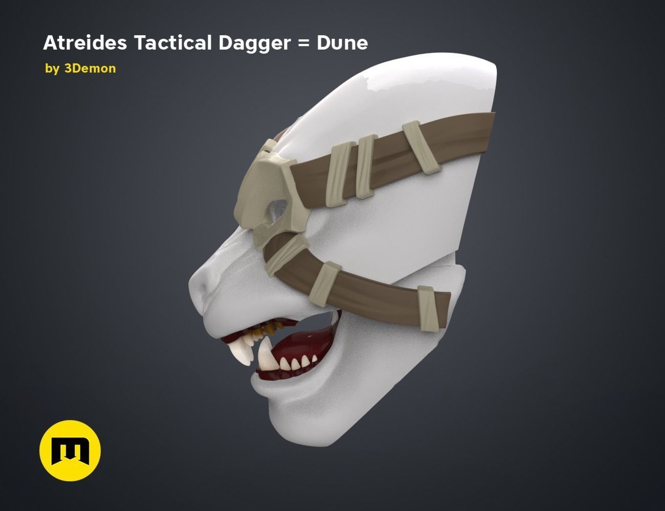 Rengar Head - League of Legends 3D print model_7