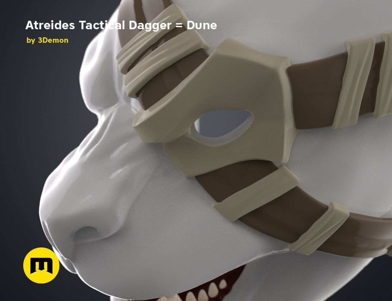 Rengar Head - League of Legends 3D print model_10
