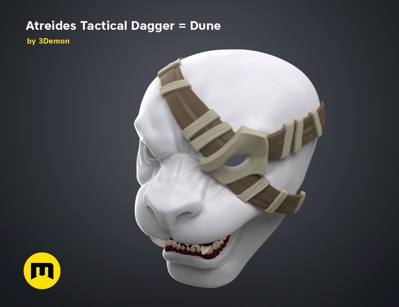 Rengar Head - League of Legends 3D print model_1