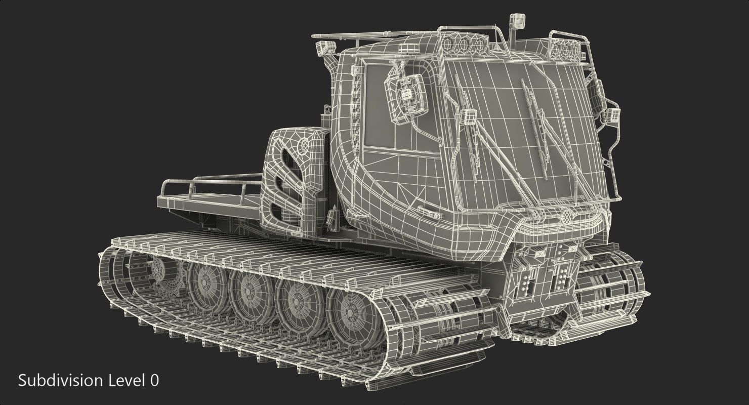 Snowy Snowcat Generic 3D model_22