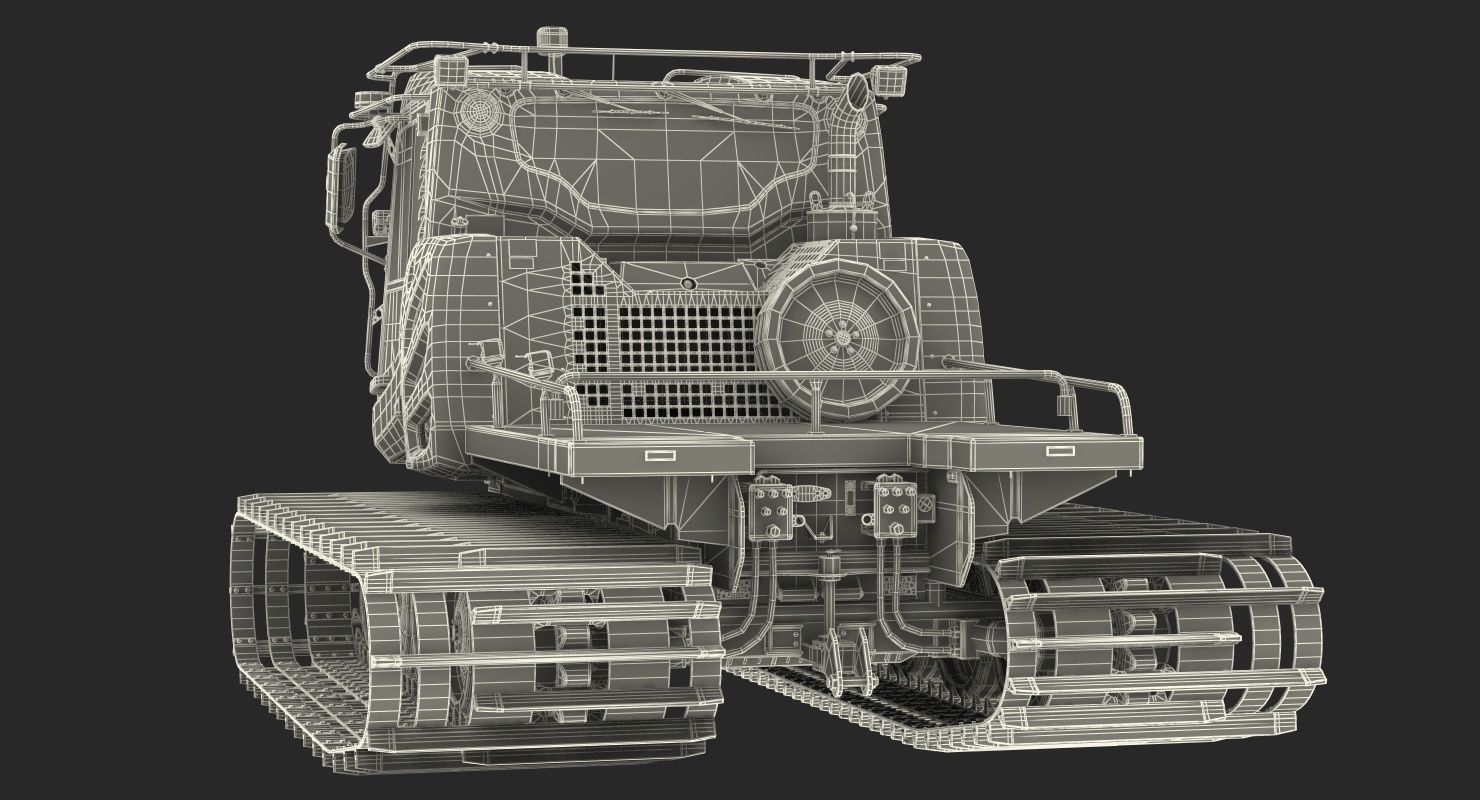 Snowy Snowcat Generic 3D model_27