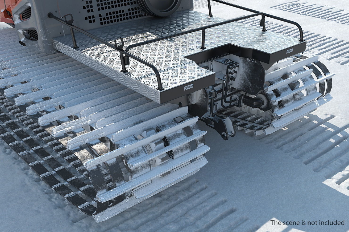 Snowy Snowcat Generic 3D model_6