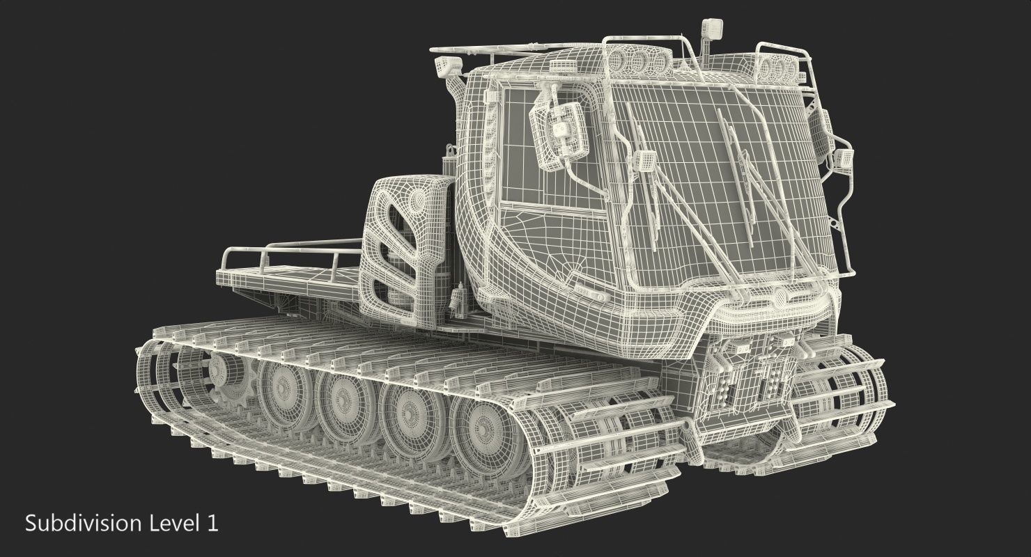 Snowy Snowcat Generic 3D model_23