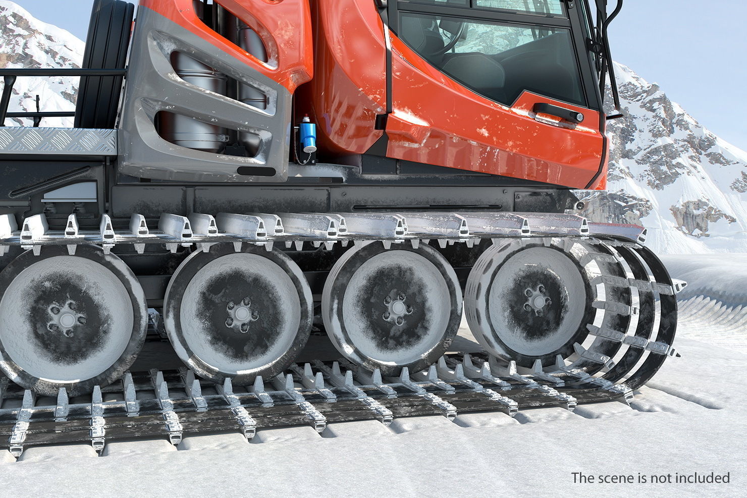 Snowy Snowcat Generic 3D model_5