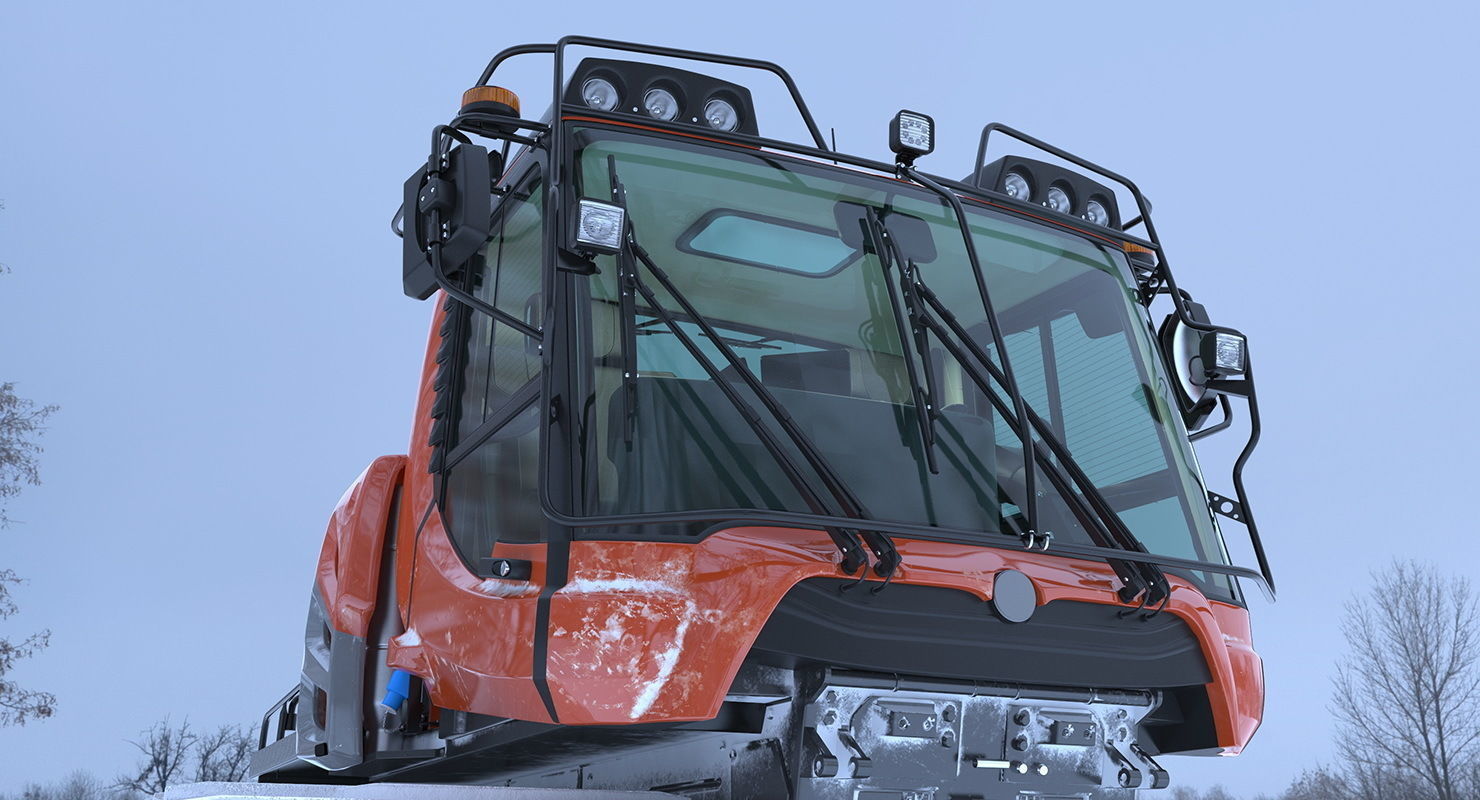 Snowy Snowcat Generic 3D model_3