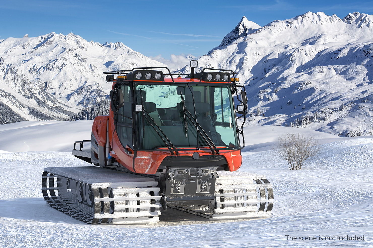 Snowy Snowcat Generic 3D model_2