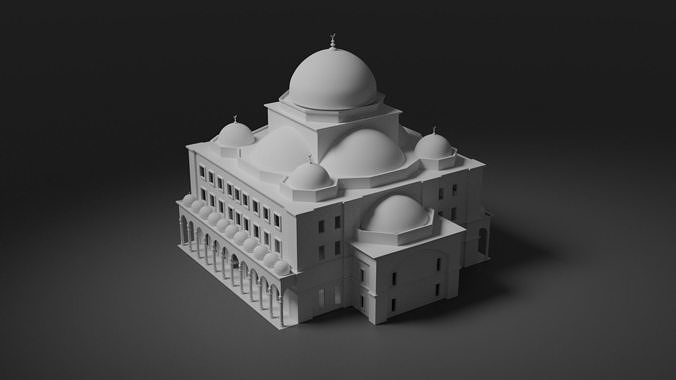 Mosque Of Mohammad Ali 3D model