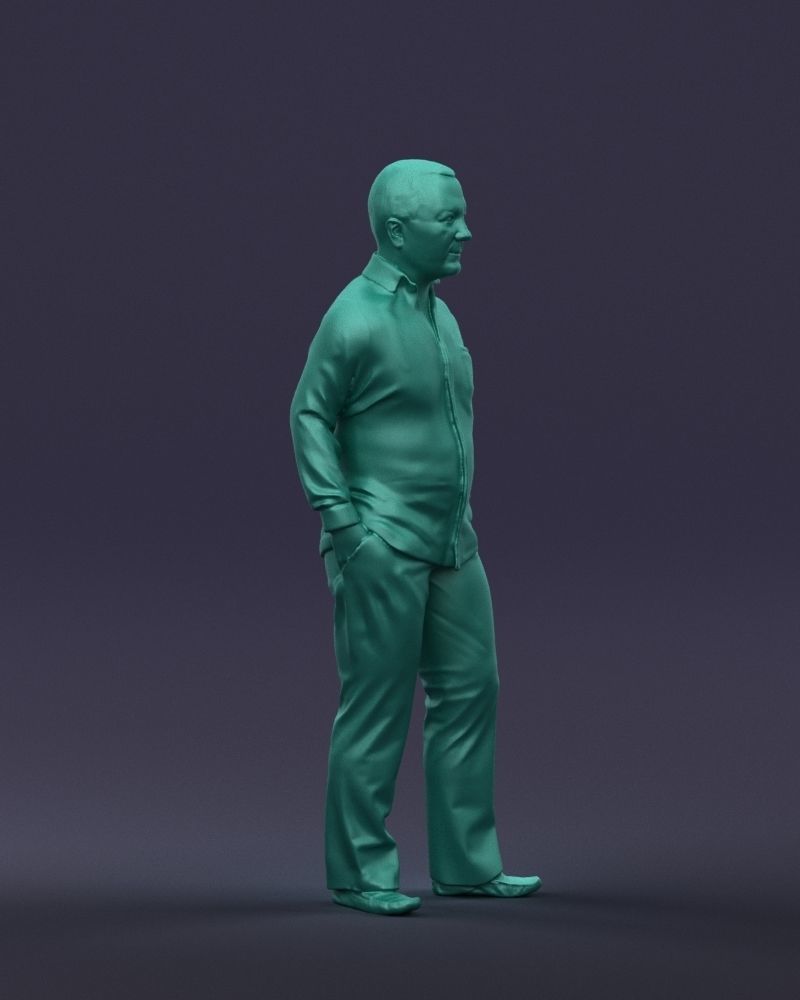 Hand in pocketman 0420 3D Print Ready 3D print model_7