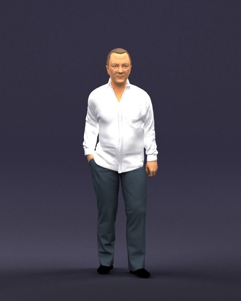 Hand in pocketman 0420 3D Print Ready 3D print model_36