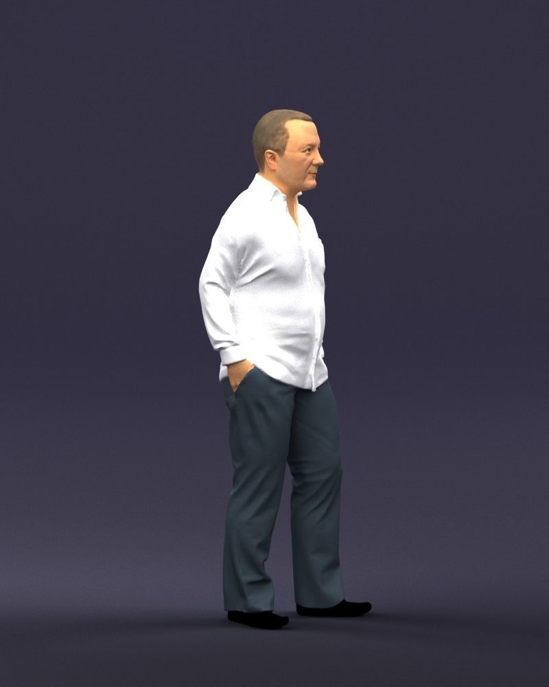 Hand in pocketman 0420 3D Print Ready 3D print model_6