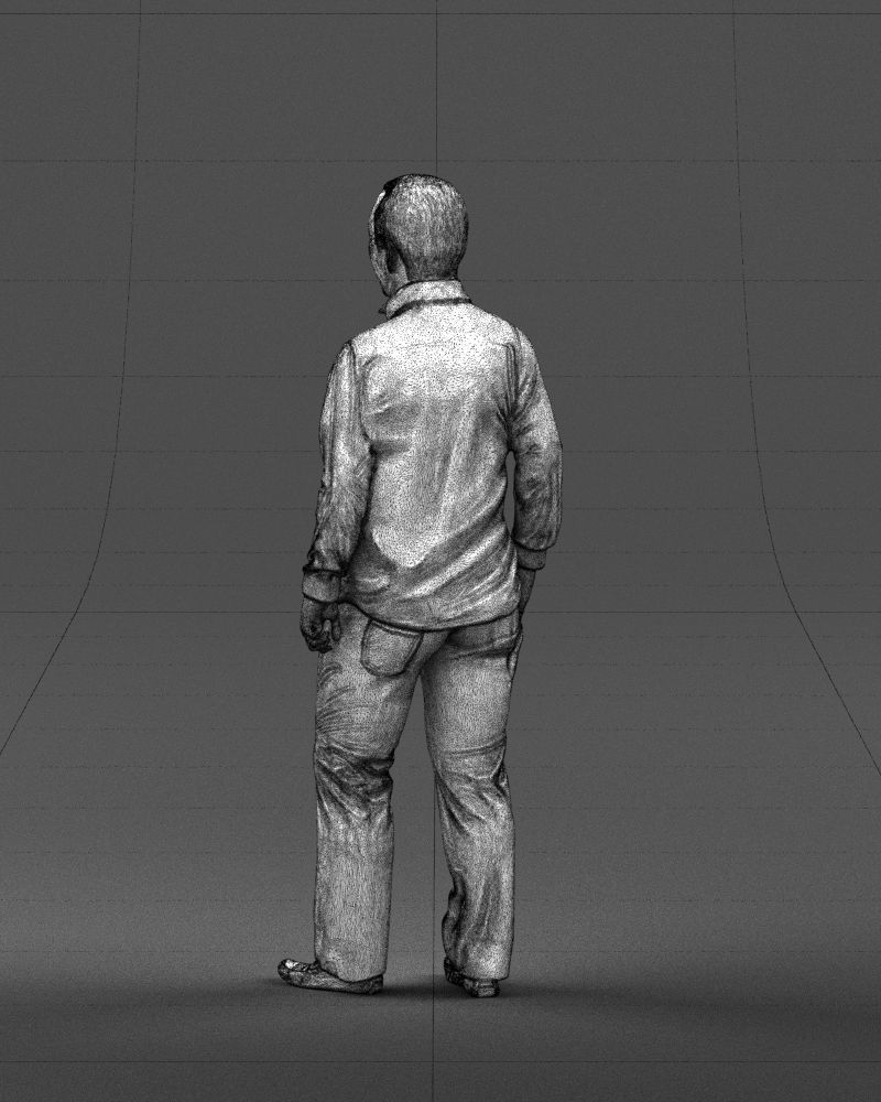 Hand in pocketman 0420 3D Print Ready 3D print model_23