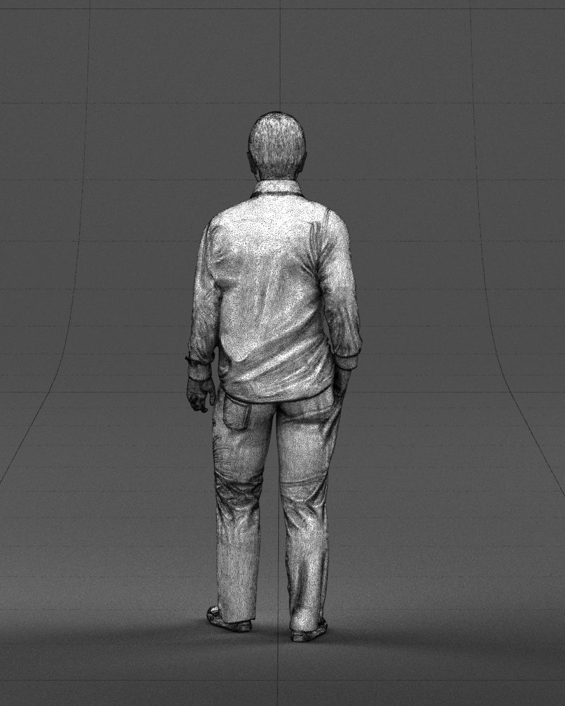 Hand in pocketman 0420 3D Print Ready 3D print model_20