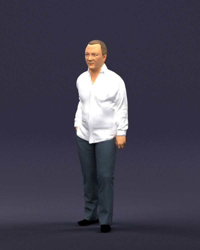 Hand in pocketman 0420 3D Print Ready 3D print model_33