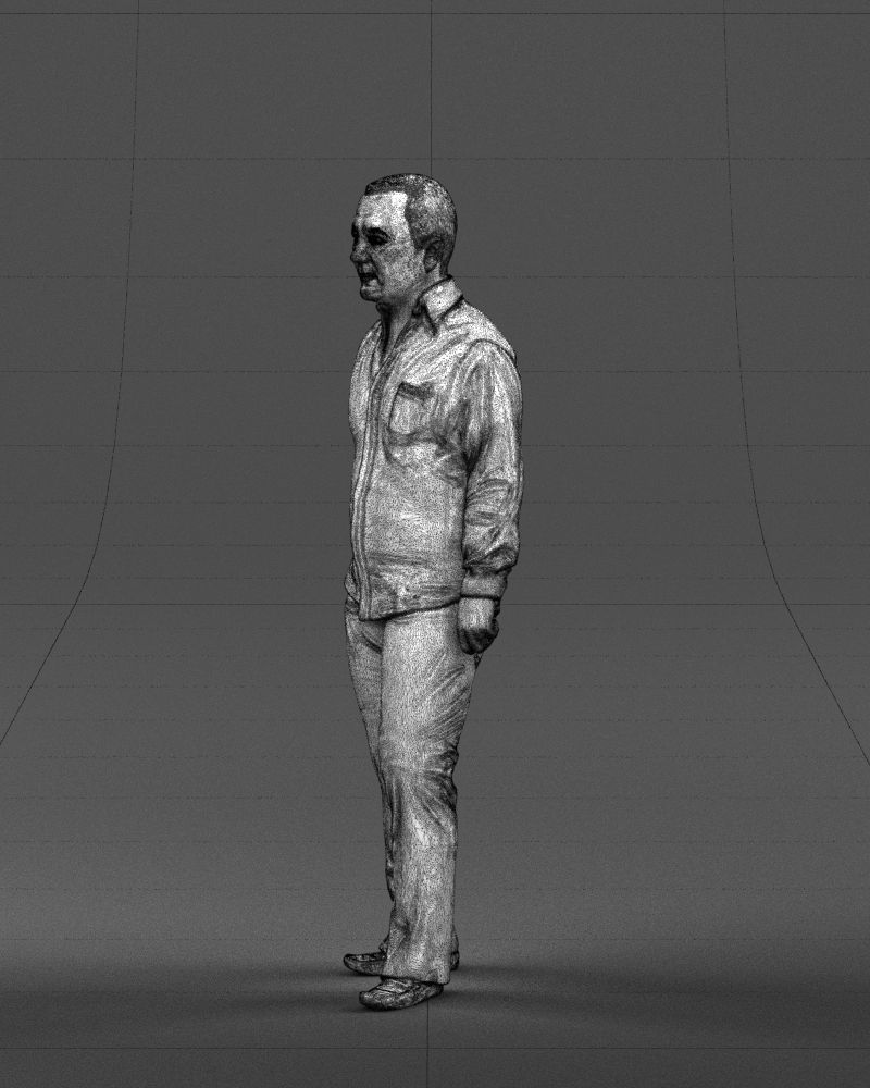 Hand in pocketman 0420 3D Print Ready 3D print model_32