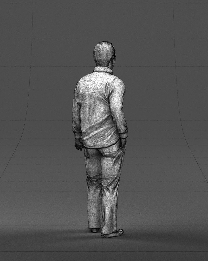 Hand in pocketman 0420 3D Print Ready 3D print model_17