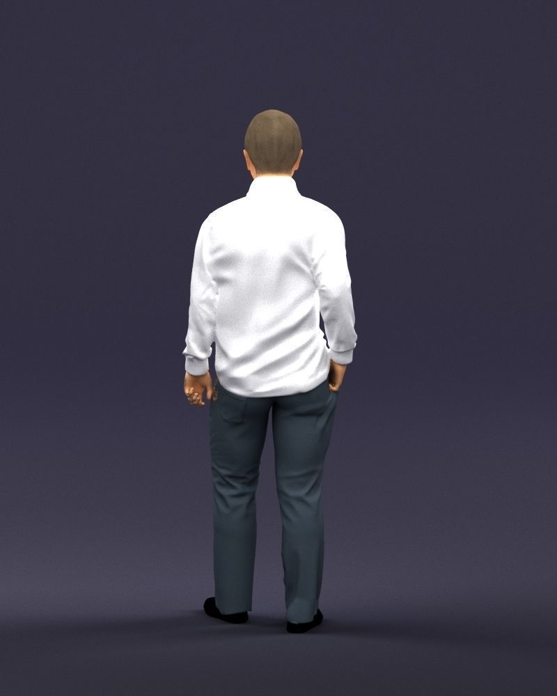 Hand in pocketman 0420 3D Print Ready 3D print model_18