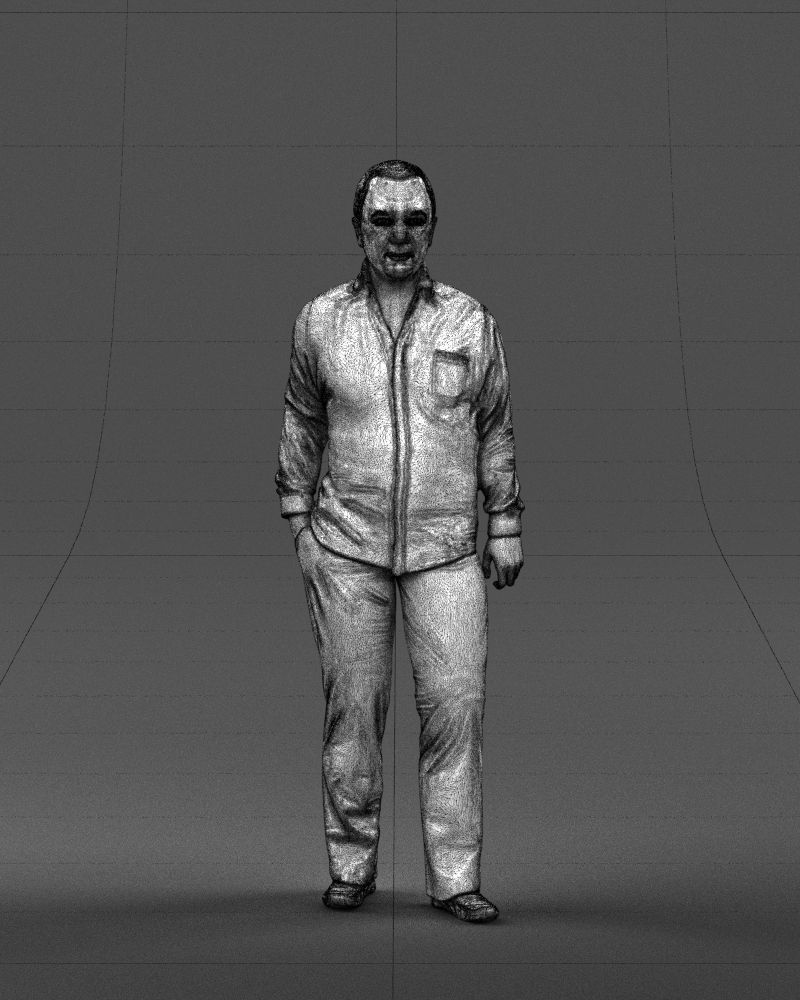 Hand in pocketman 0420 3D Print Ready 3D print model_38