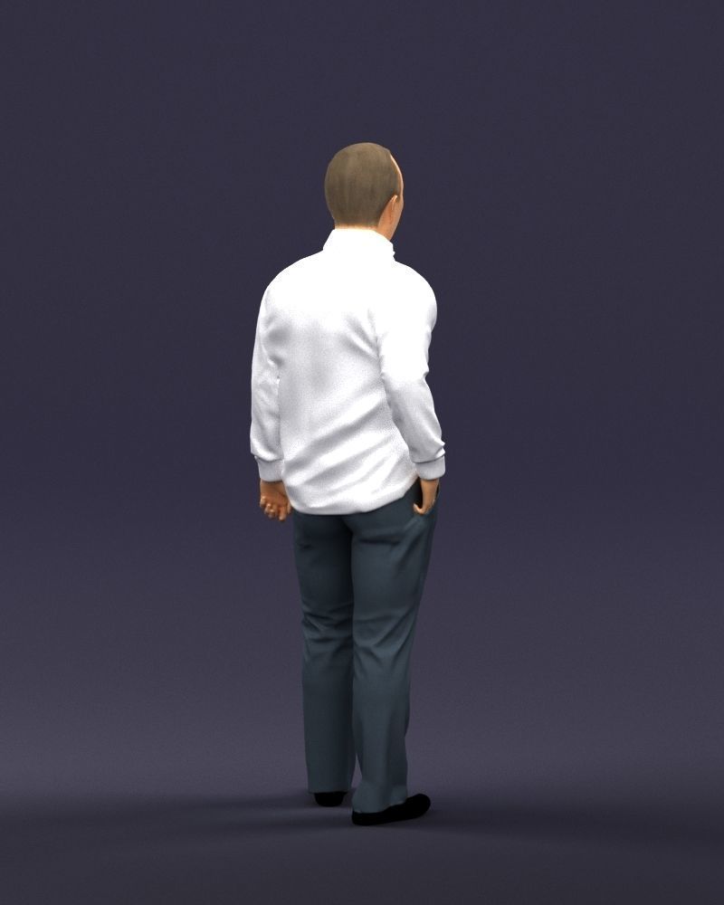 Hand in pocketman 0420 3D Print Ready 3D print model_15