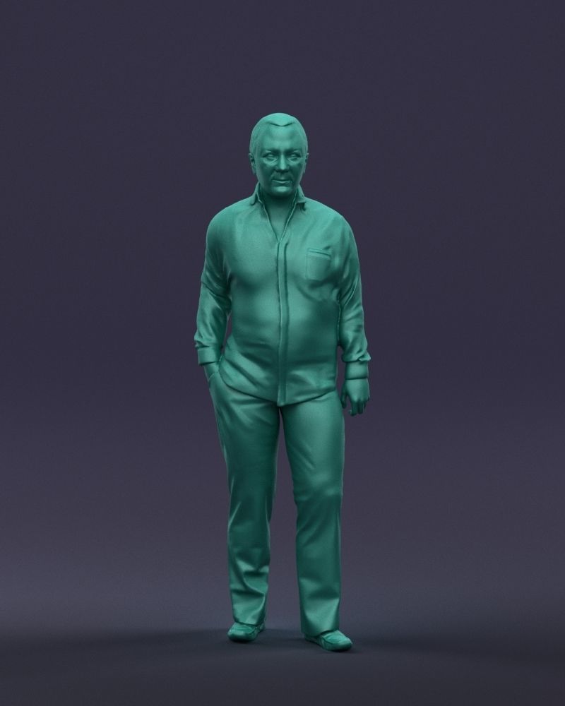 Hand in pocketman 0420 3D Print Ready 3D print model_1