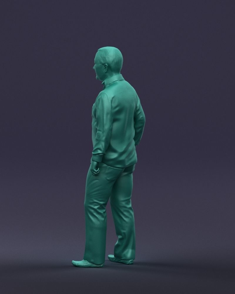 Hand in pocketman 0420 3D Print Ready 3D print model_25