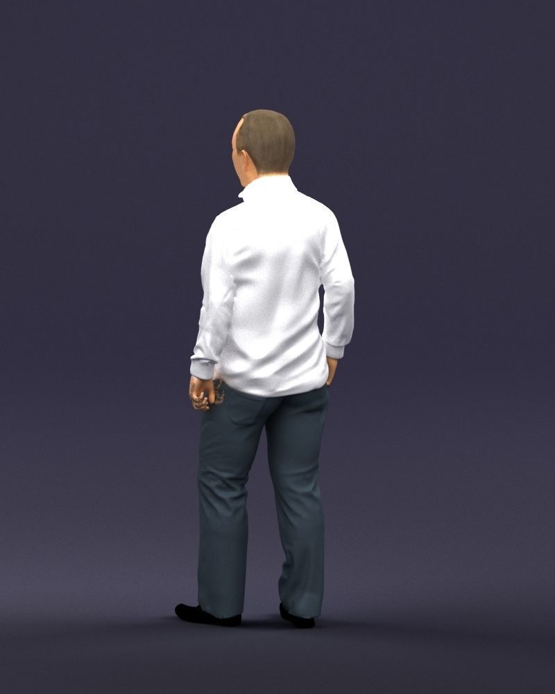 Hand in pocketman 0420 3D Print Ready 3D print model_21