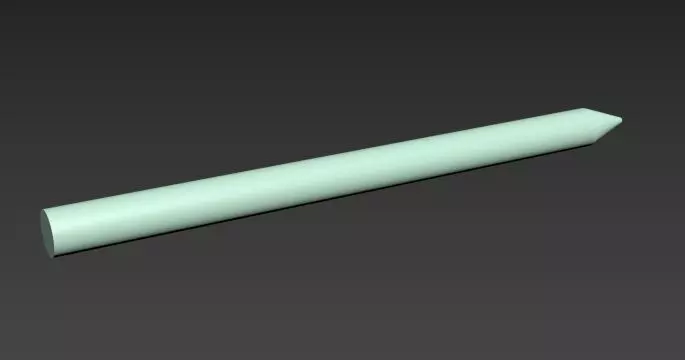 cartoonpencil plastic tube 3D model_0