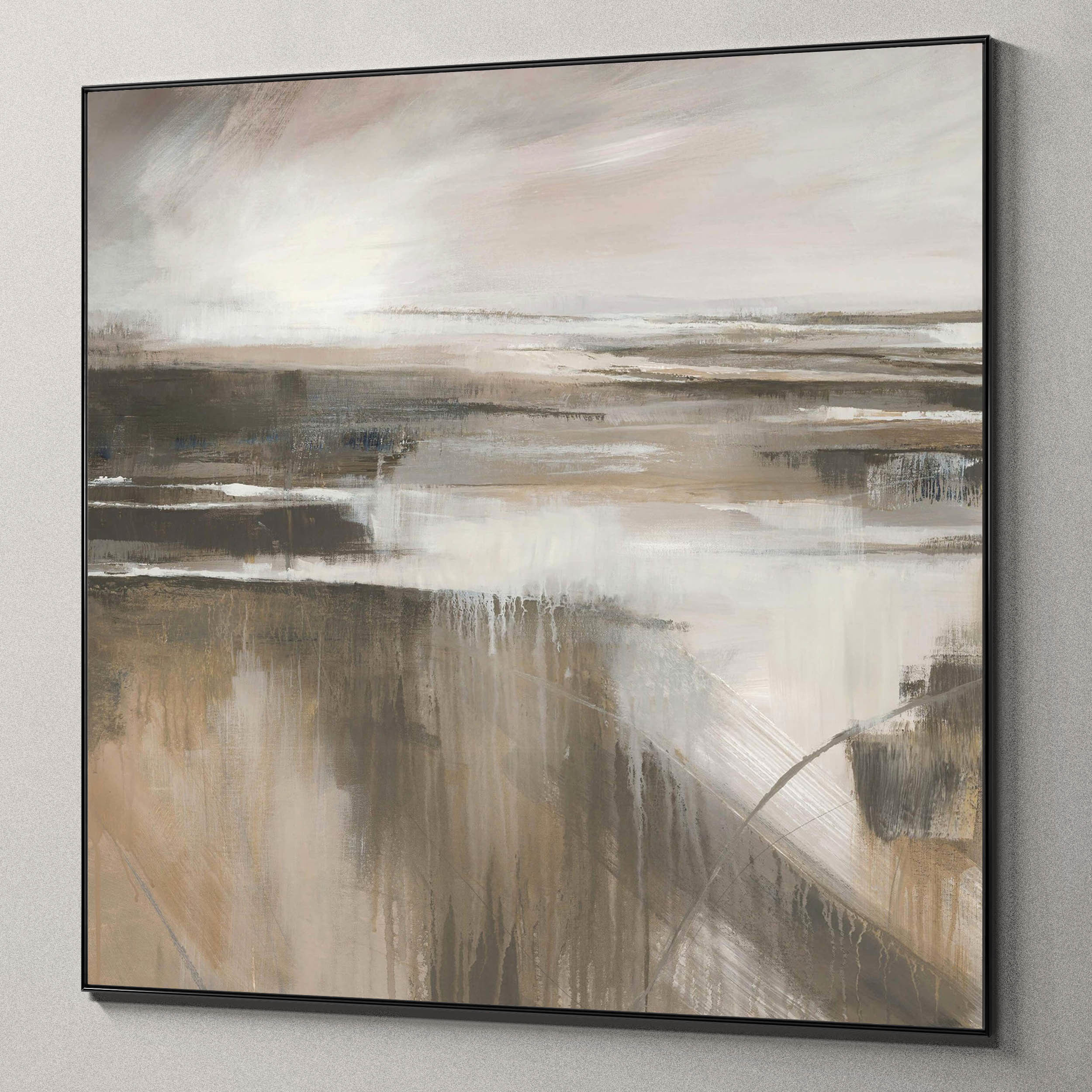 Plaster two square photo frames 35 Low-poly 3D model_6