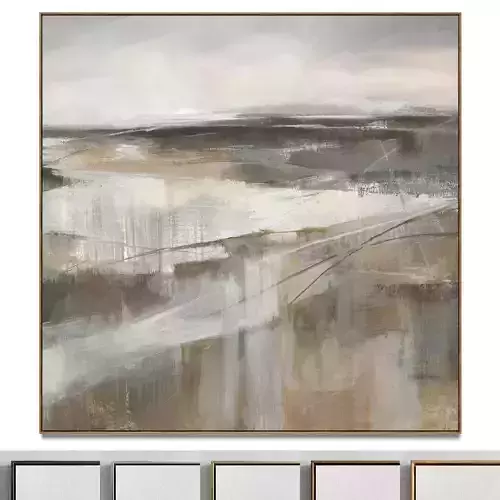 Plaster two square photo frames 35 Low-poly 3D model