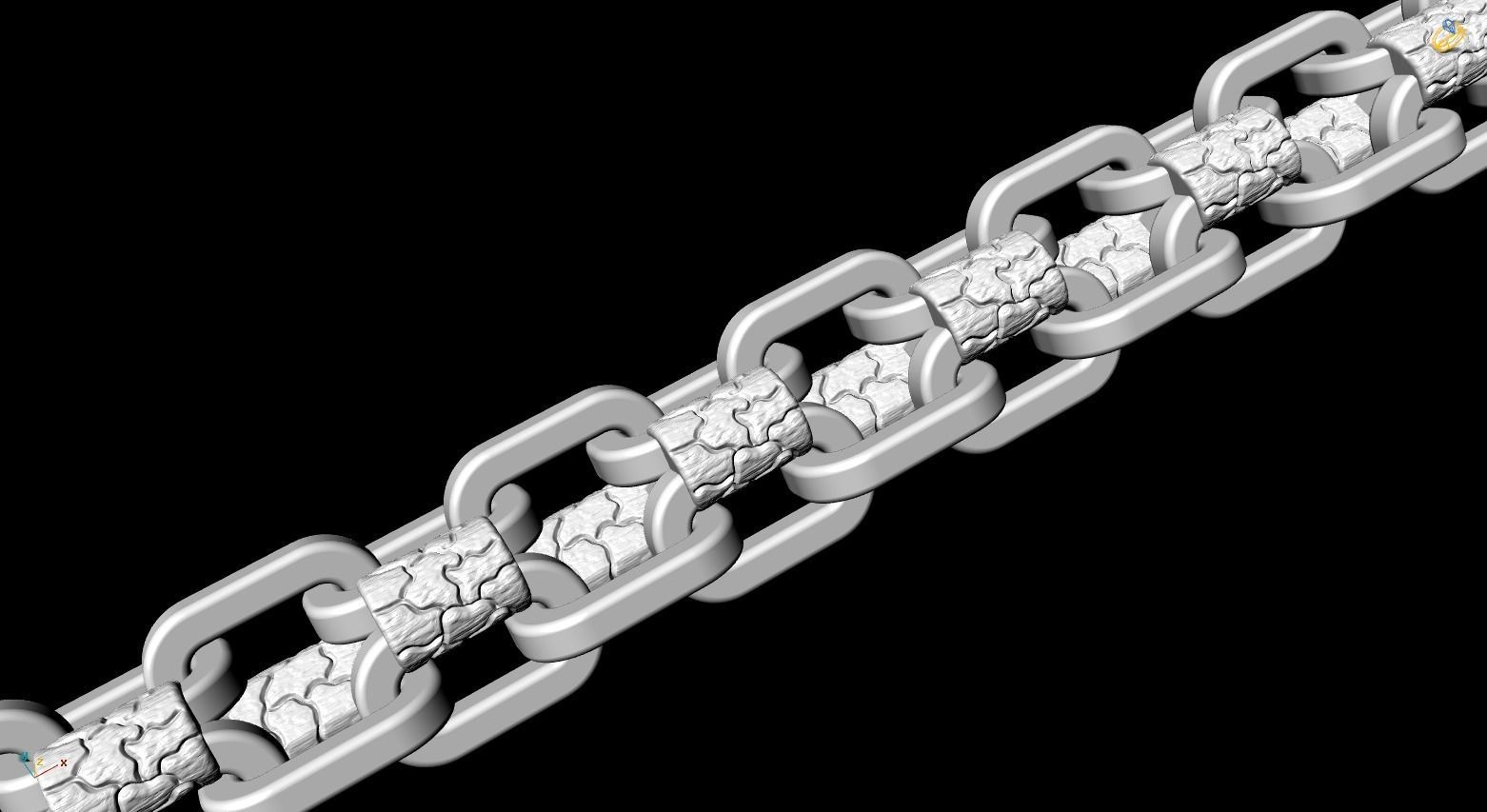 Chain Bracelets 029 3D print model_3