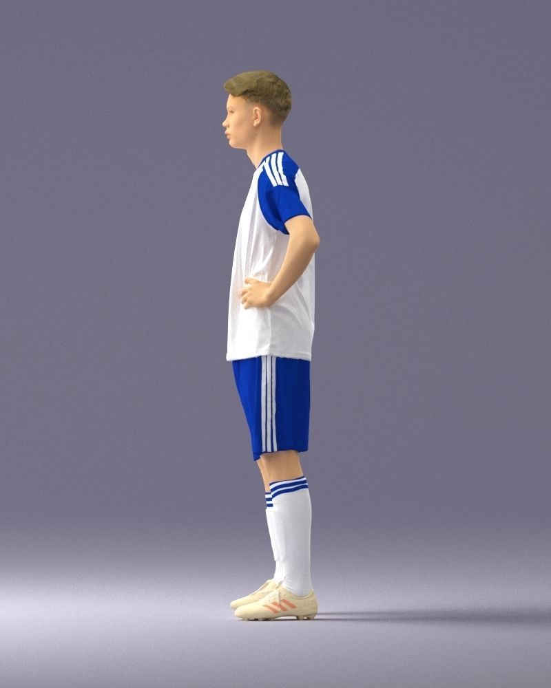 000316 Young Male Soccer Player Standing 1114 3dp 3D print model_25