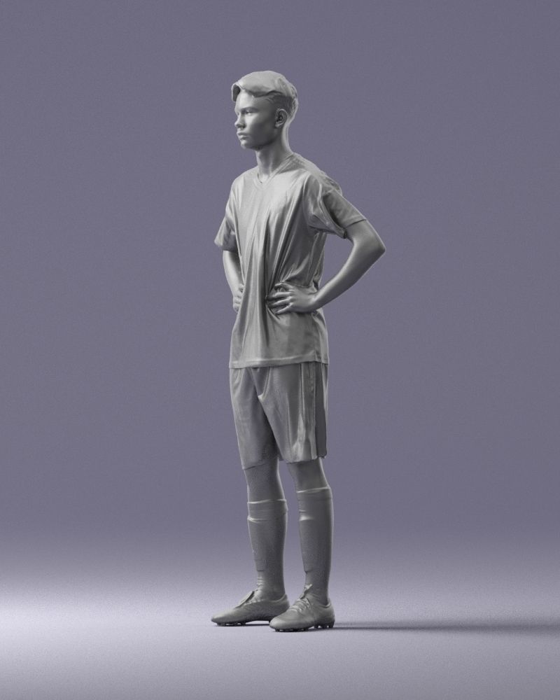000316 Young Male Soccer Player Standing 1114 3dp 3D print model_29
