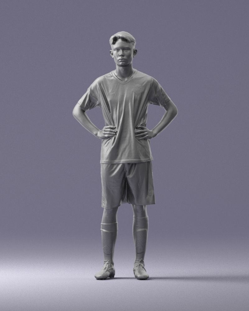 000316 Young Male Soccer Player Standing 1114 3dp 3D print model_35
