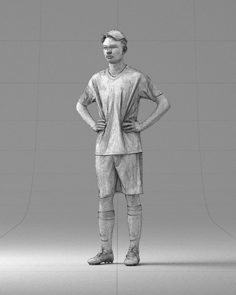 000316 Young Male Soccer Player Standing 1114 3dp 3D print model_33