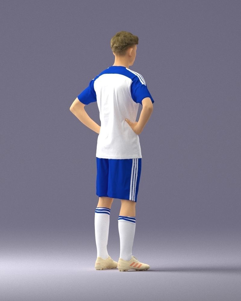 000316 Young Male Soccer Player Standing 1114 3dp 3D print model_16