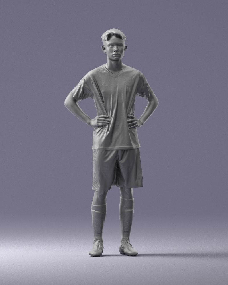 000316 Young Male Soccer Player Standing 1114 3dp 3D print model_5