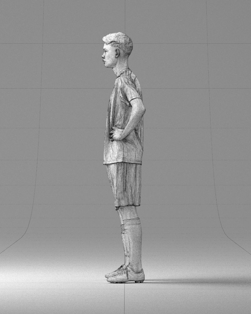 000316 Young Male Soccer Player Standing 1114 3dp 3D print model_27