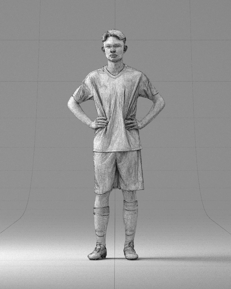 000316 Young Male Soccer Player Standing 1114 3dp 3D print model_36