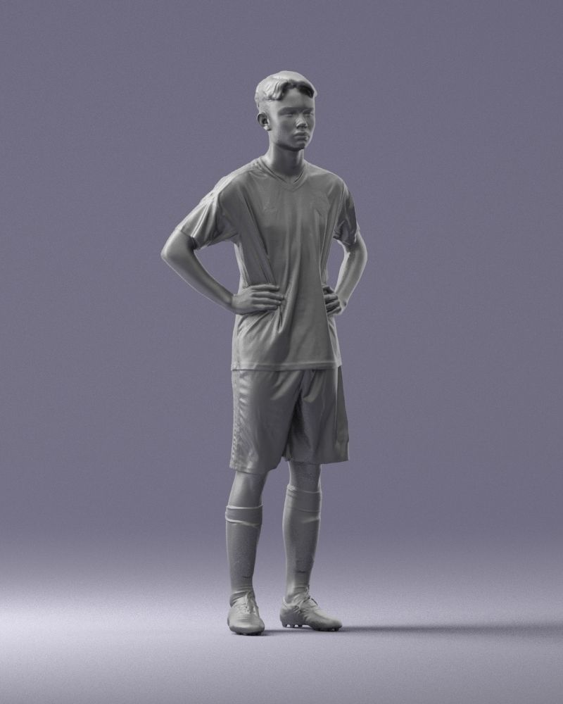 000316 Young Male Soccer Player Standing 1114 3dp 3D print model_8