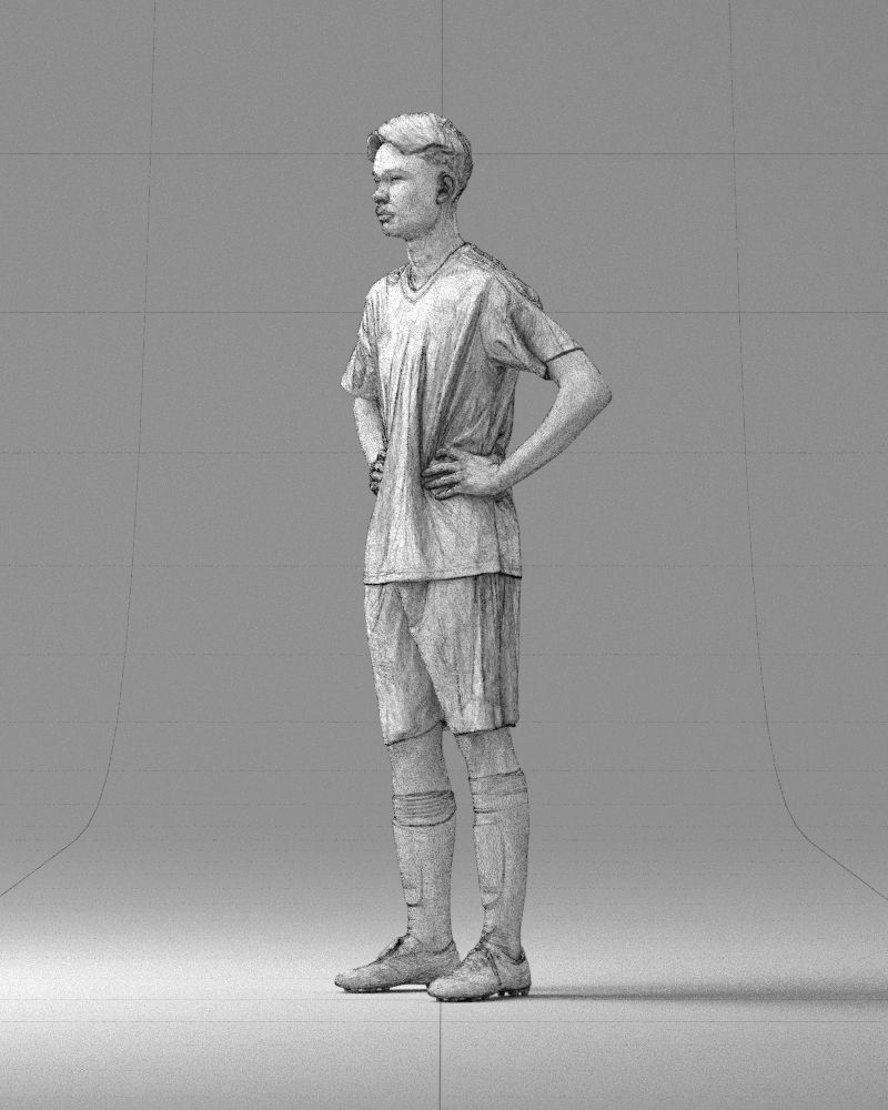 000316 Young Male Soccer Player Standing 1114 3dp 3D print model_30