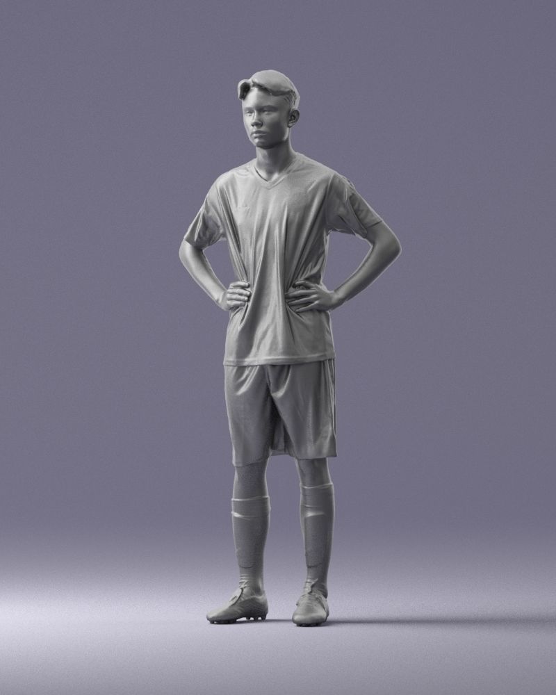 000316 Young Male Soccer Player Standing 1114 3dp 3D print model_32
