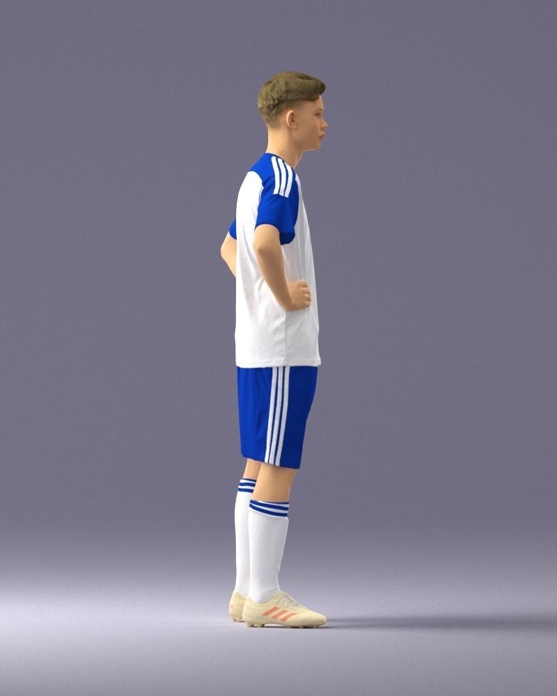 000316 Young Male Soccer Player Standing 1114 3dp 3D print model_13
