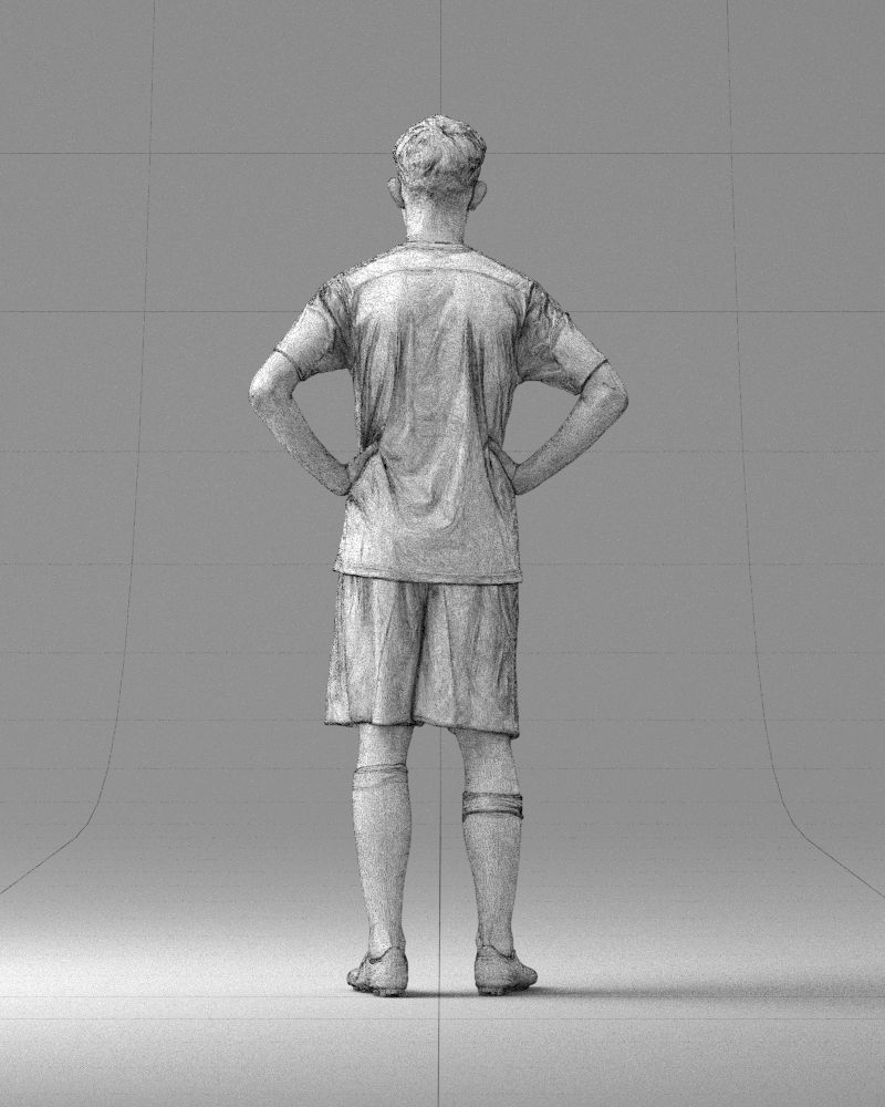 000316 Young Male Soccer Player Standing 1114 3dp 3D print model_21