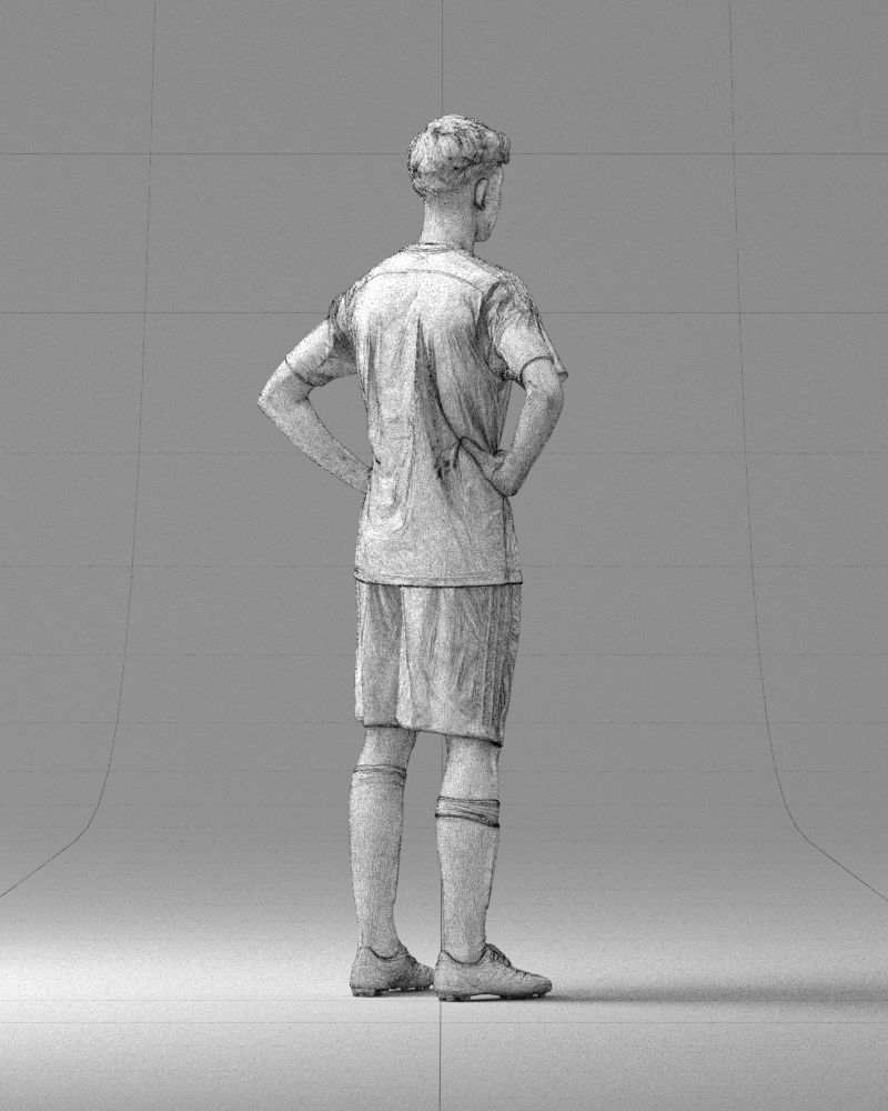 000316 Young Male Soccer Player Standing 1114 3dp 3D print model_18