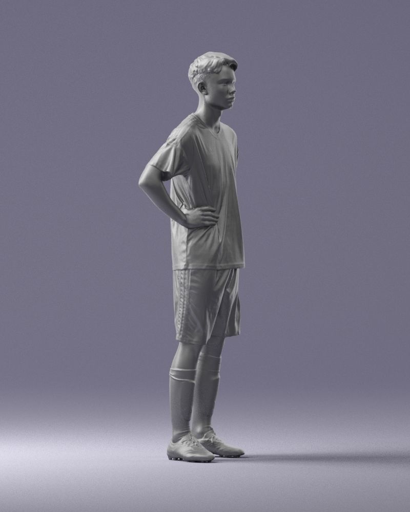 000316 Young Male Soccer Player Standing 1114 3dp 3D print model_11