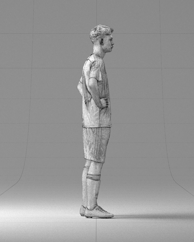 000316 Young Male Soccer Player Standing 1114 3dp 3D print model_15
