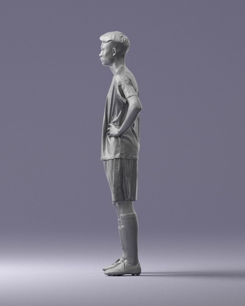 000316 Young Male Soccer Player Standing 1114 3dp 3D print model_26