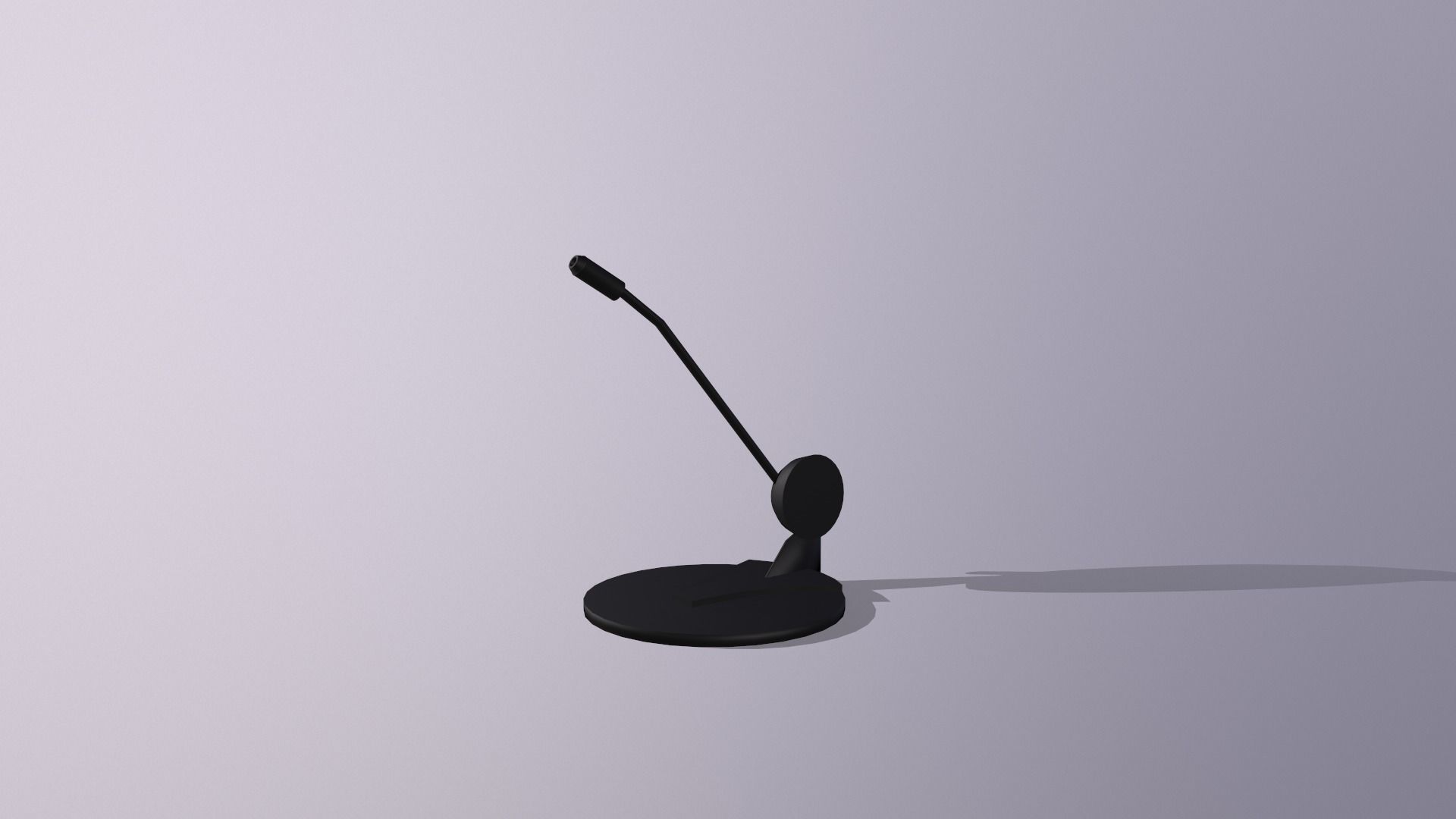 inexpensive Low poly Microphone Low-poly 3D model_2